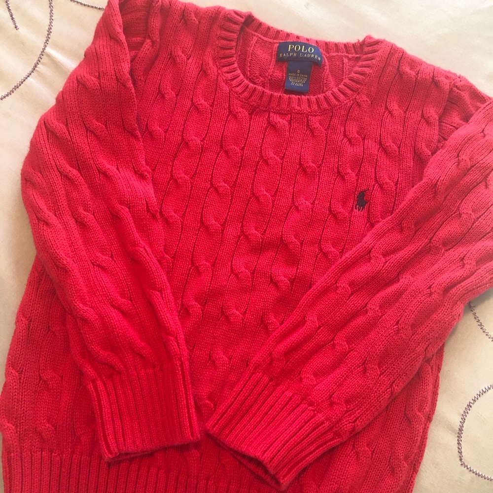 Red Boys Polo sweater ❤️ size 6